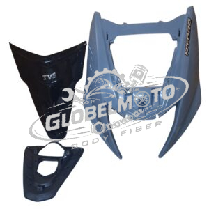 Front Nose and Center Nose for TVS Ntorq 125 BS6 - Nardo Grey