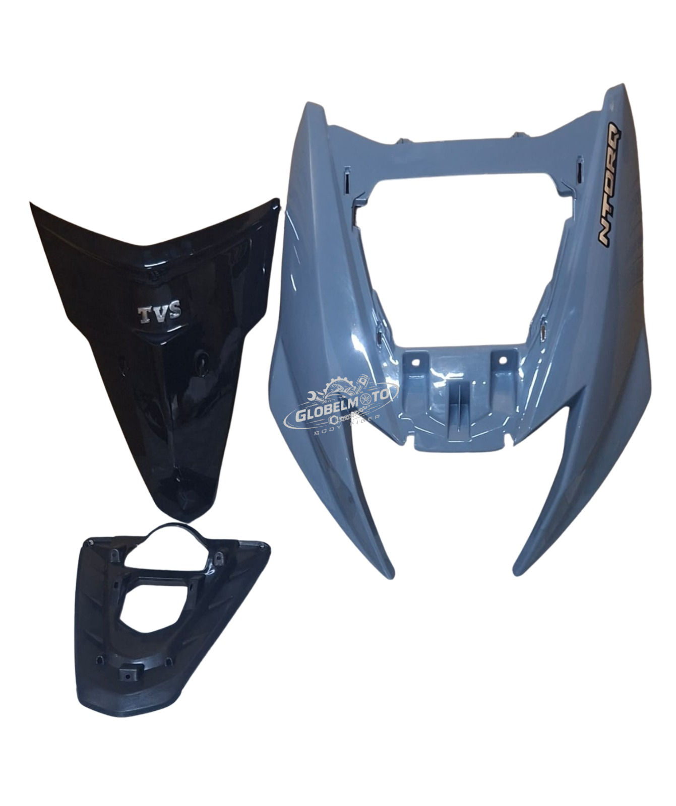 Front Nose and Center Nose for TVS Ntorq 125 BS6 - Nardo Grey