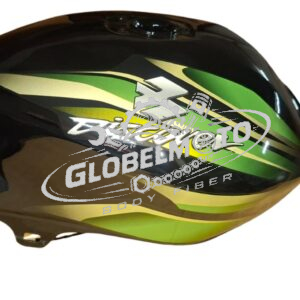 Petrol Tank Bajaj Discover 100 CC - Black Golden 3d