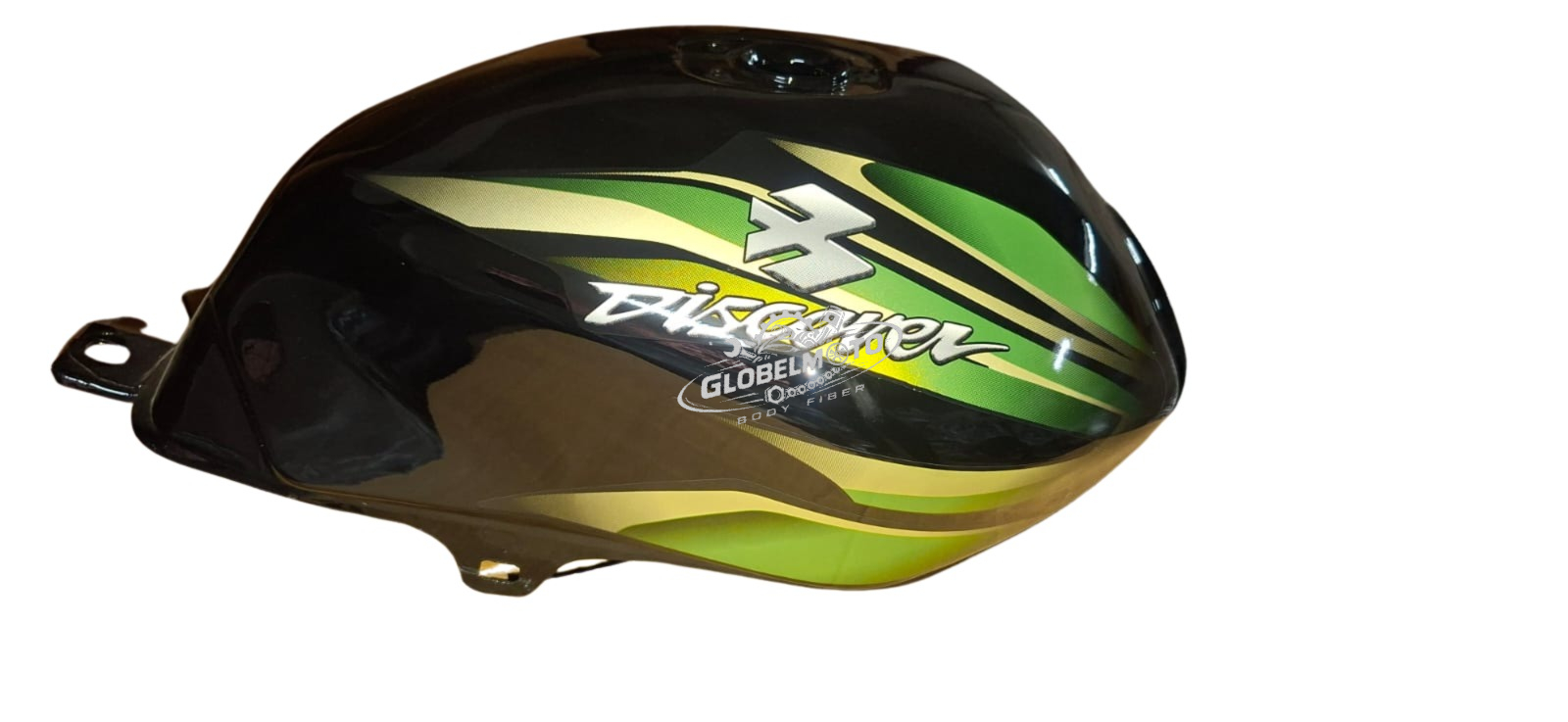 Petrol Tank Bajaj Discover 100 CC - Black Golden 3d
