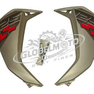 Front Panel Bottom TPFC  TVS Ntorq 125 -  Matte Black Grey Sticker Race Edition