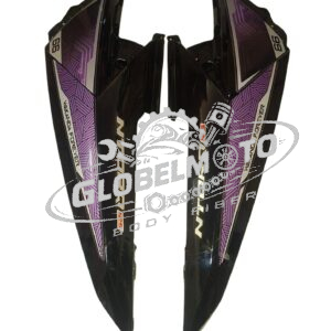 Back Panel TVS Ntorq 125 - Glossy Black Purple Sticker Panther Edition